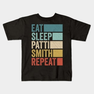 Funny Eat Sleep Patti Repeat Retro Vintage Kids T-Shirt